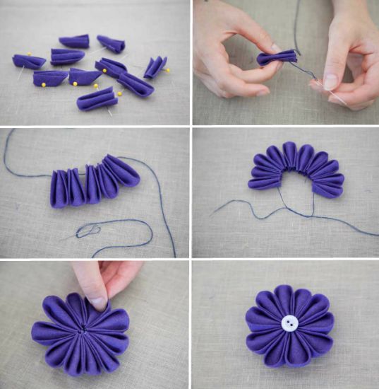Как сделать цветы из атласной ленты своими руками
