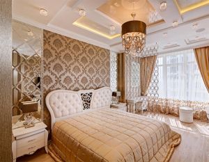 Интерьер спальни в классическом стиле фото