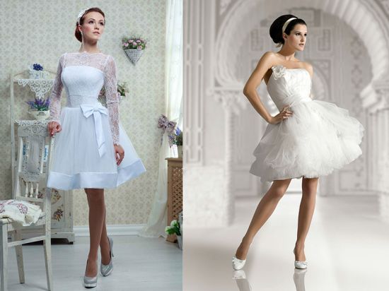 Короткое свадебное платье: особенности выбора