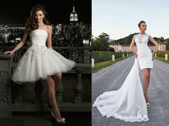 Короткое свадебное платье: особенности выбора
