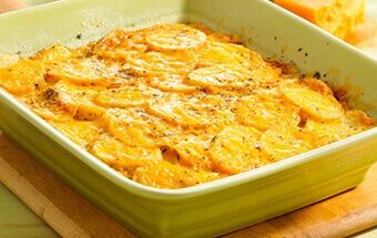 Рецепт «Картофель с тёртым сыром» в микроволновой печи