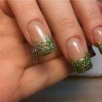Зеленый френч на ногтях: интересные идеи, варианты и рекомендации
