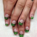 Зеленый френч на ногтях: интересные идеи, варианты и рекомендации
