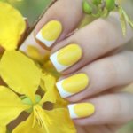 Желтый френч: фото, яркие идеи, сочетания цветов, лучшие дизайны